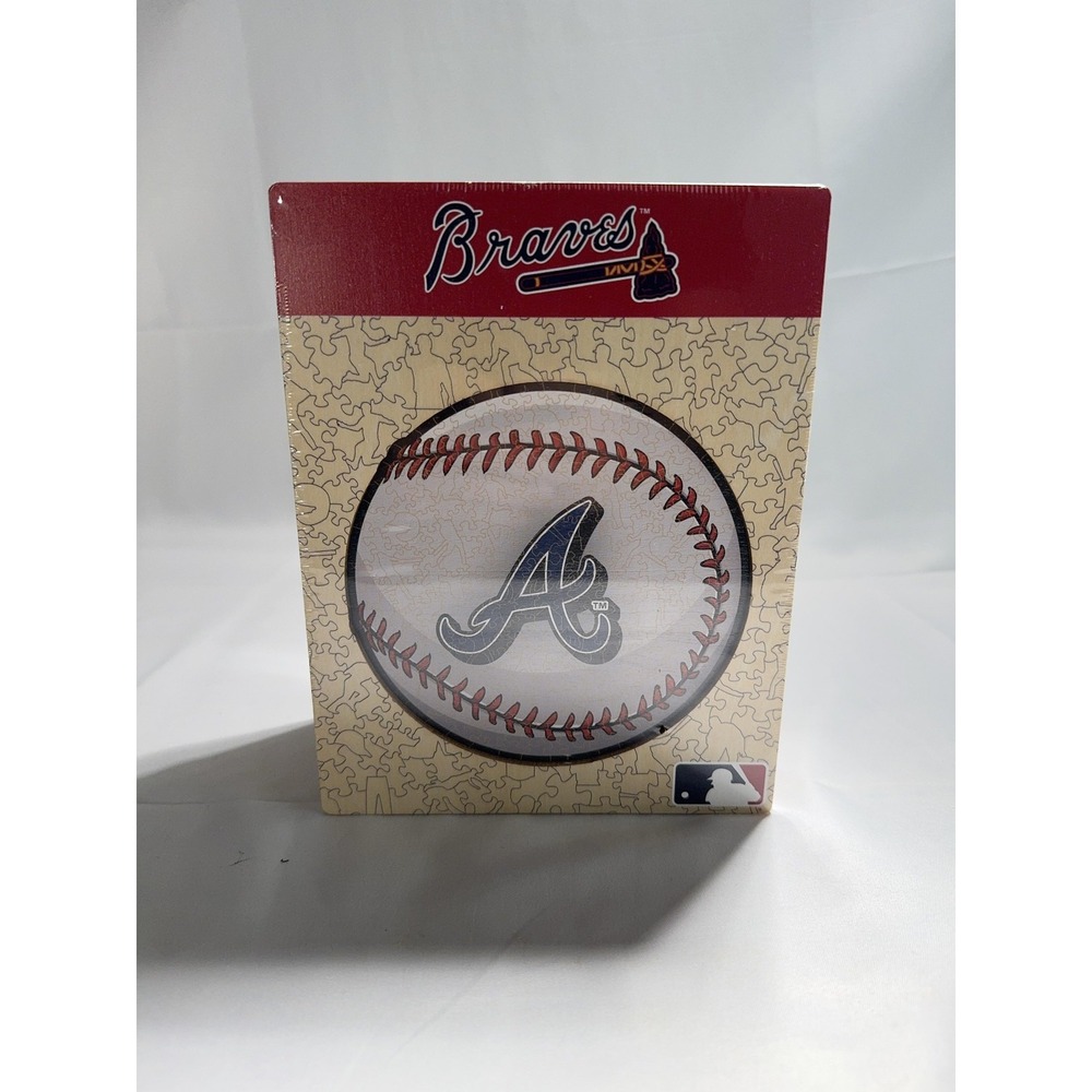 Atlanta Braves Wooden Puzzle Size M 270 Piece MLB Baseball Iconic Multi Color